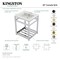 Kingston Brass VWP2522W4A0 25" Ceramic Console Sink (4", 3-Hole), White/Matte Black VWP2522W4A0 - alternate 7